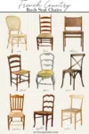 French Country Rush Seat Chairs