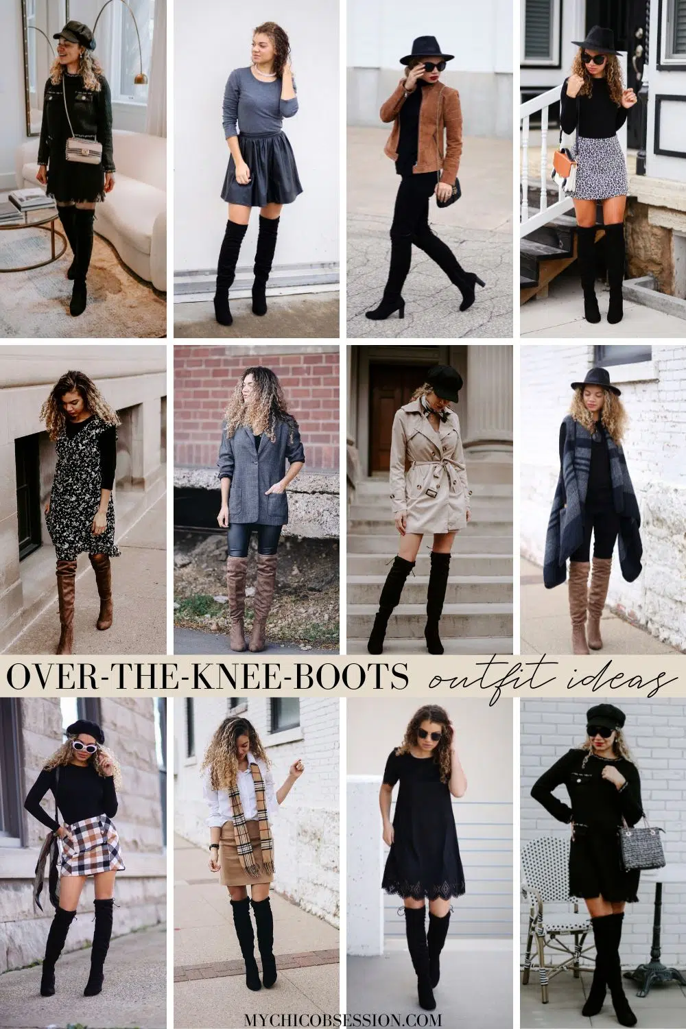 Over the knee boots outfit ideas