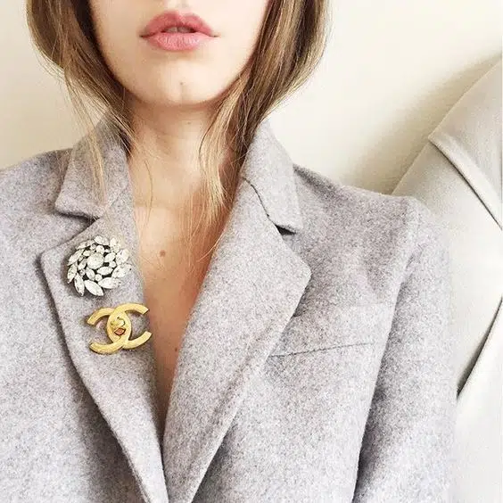 brooch outfit