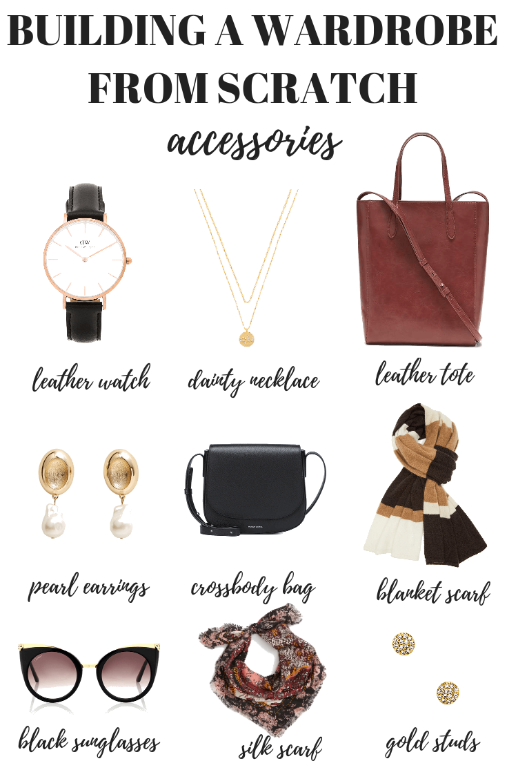 Here's how to build a wardrobe from scratch starting with your accessories. Your capsule minimalist wardrobe is just one step away!
