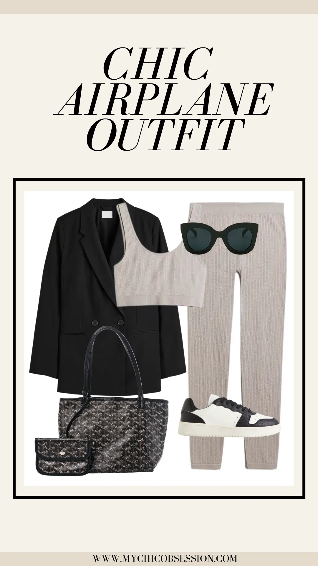 chic airplane outfit