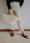 straw bag summer outfit