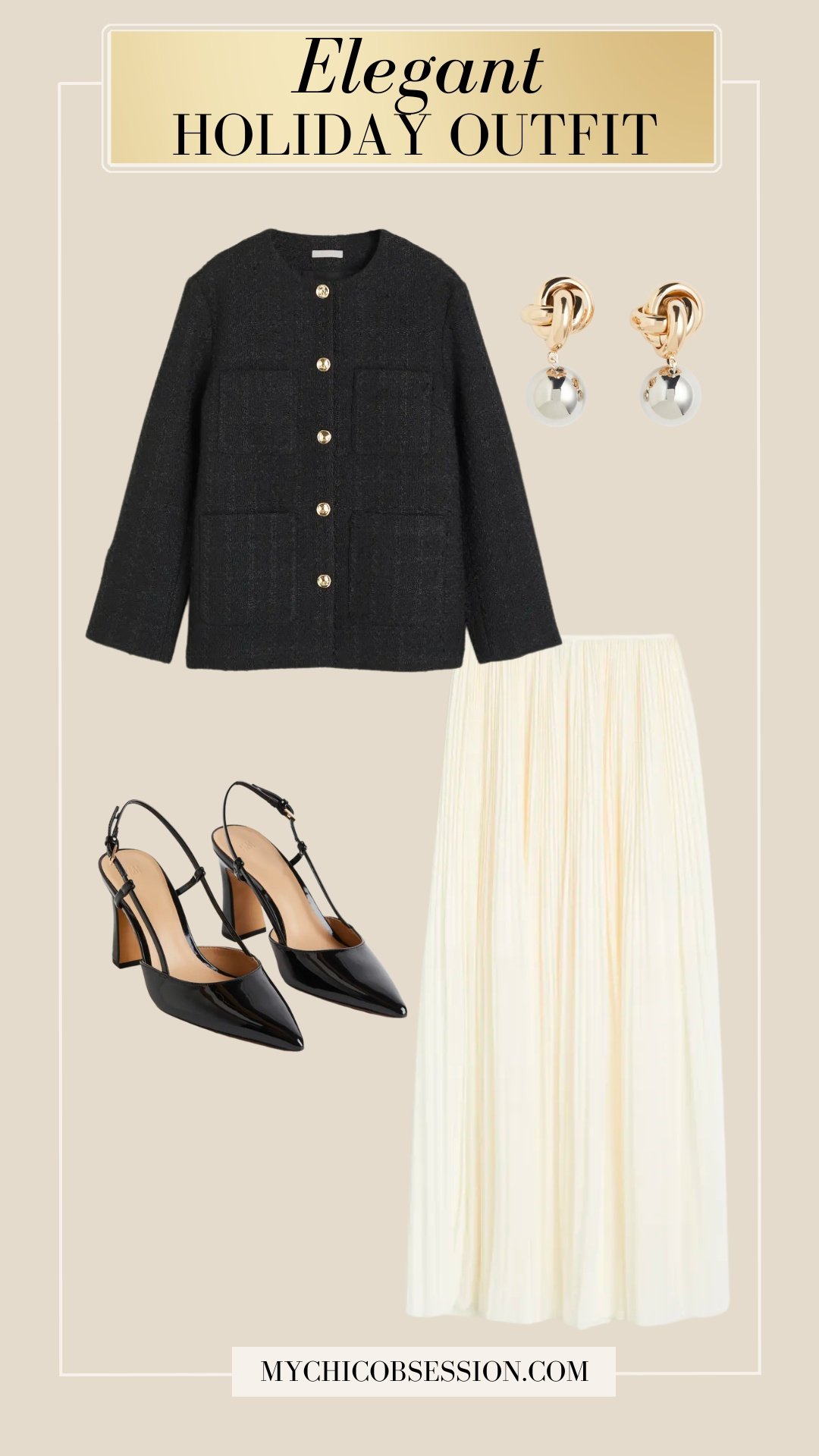 elegant holiday outfit