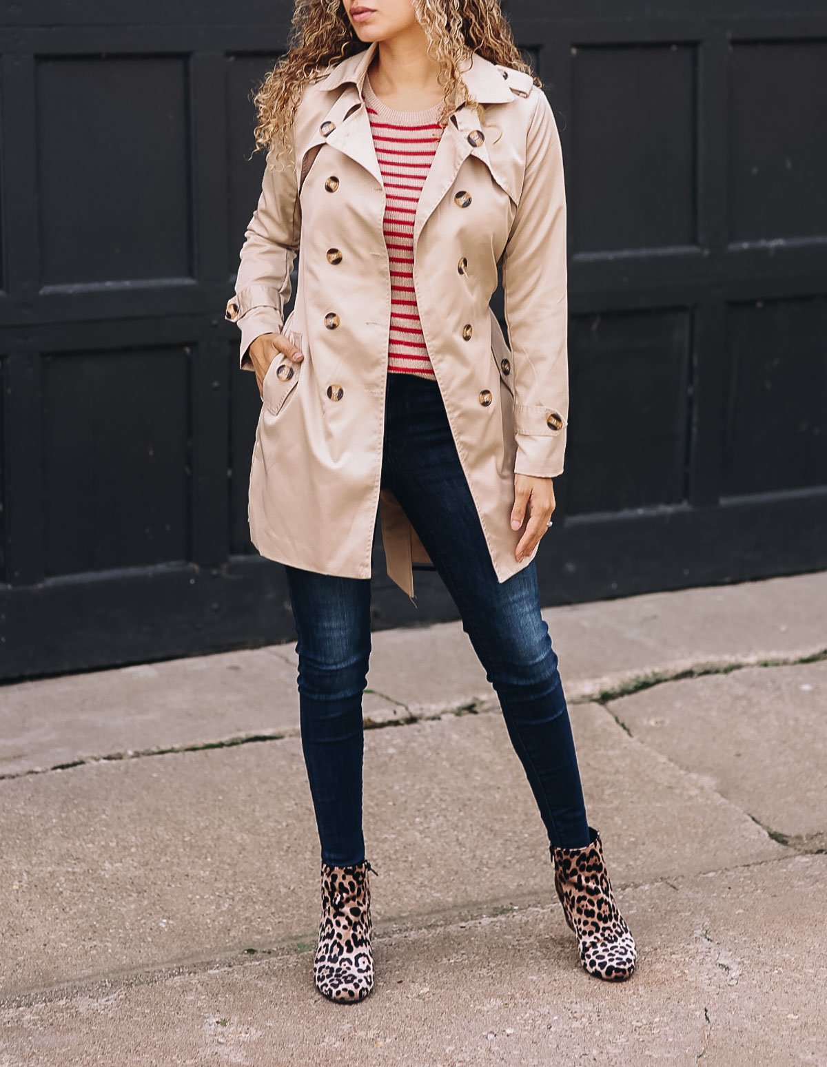 trench coat fall outfit