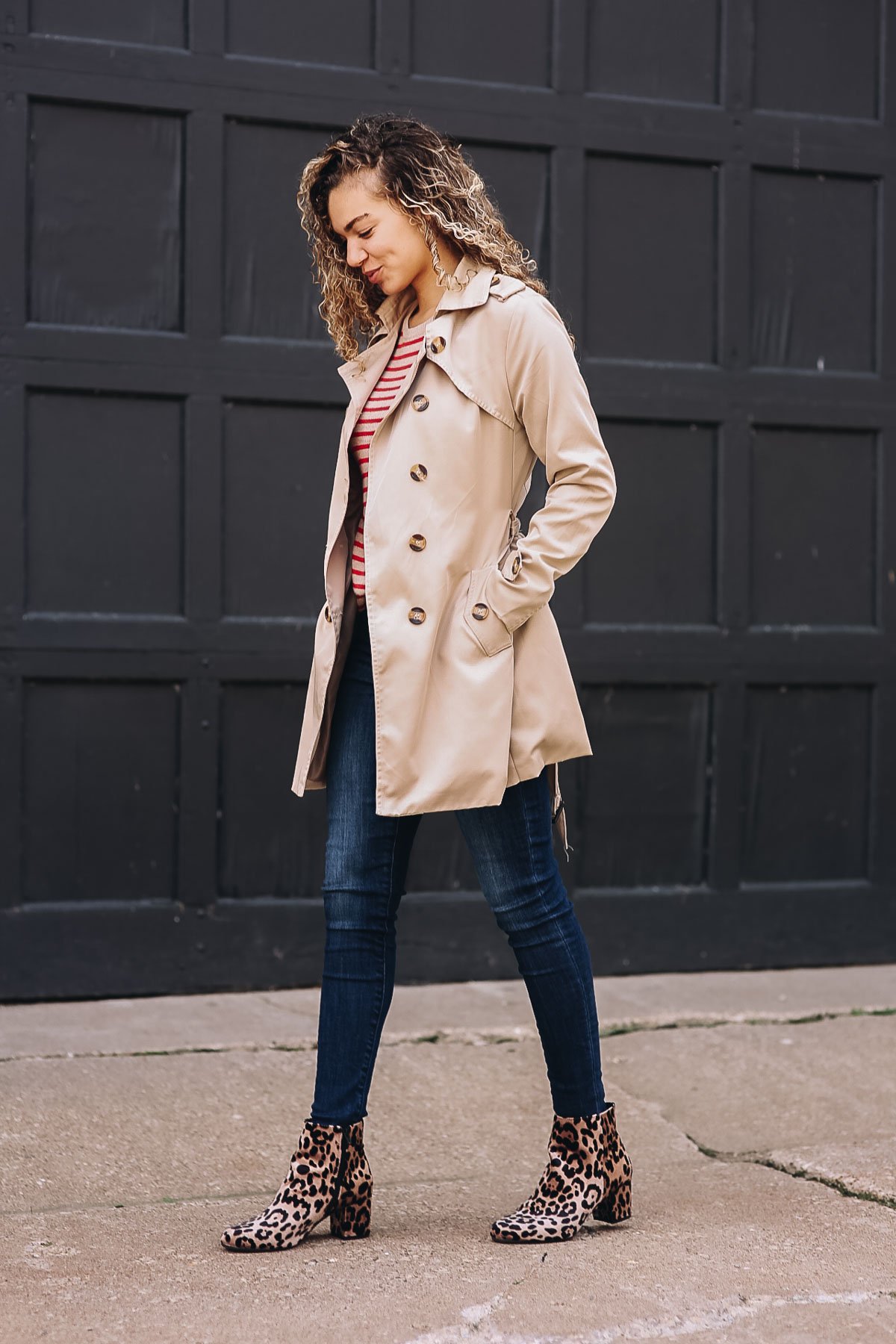 trench coat fall outfit