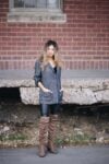 over the knee boots fall outfit