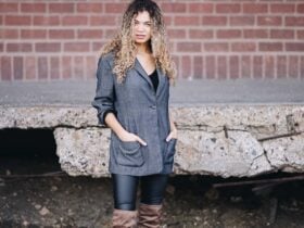 over the knee boots fall outfit
