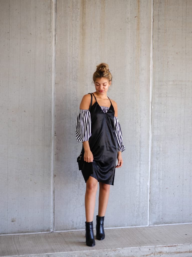 slip dress outfit