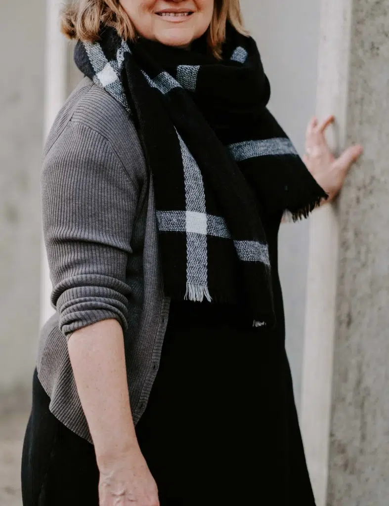 blanket scarf outfit