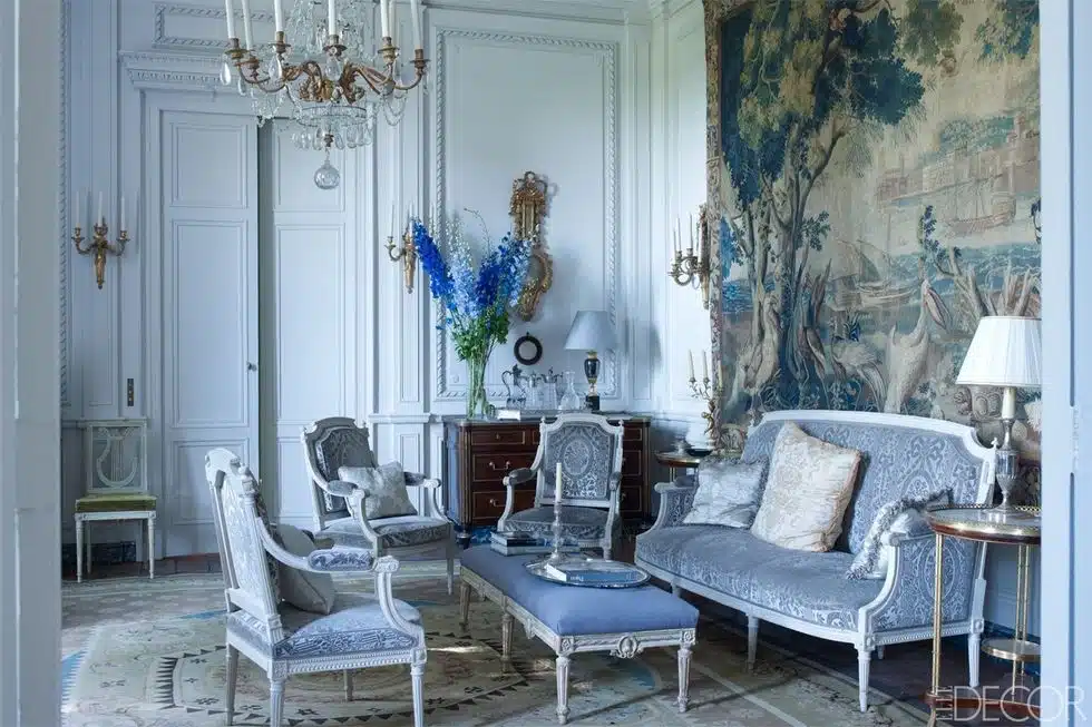 french country blue