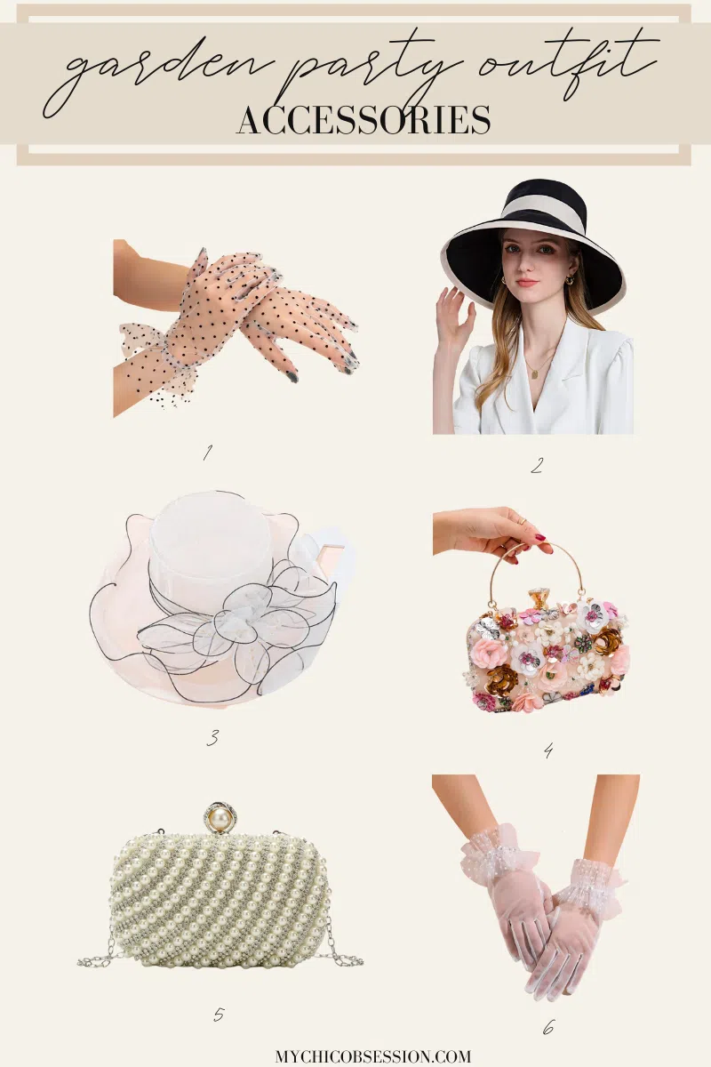 garden party outfit accessories