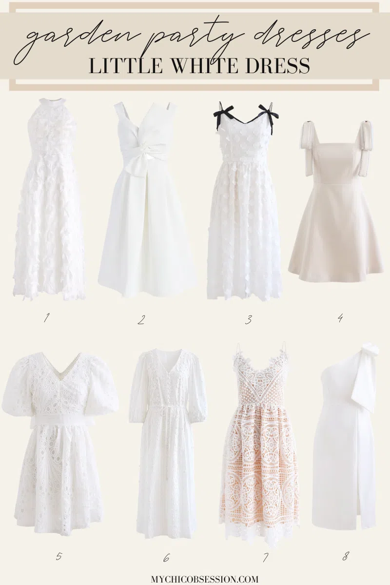 garden party white dress