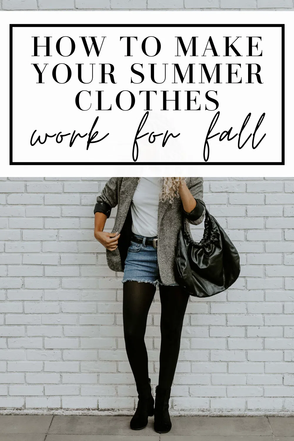 how to make summer clothes work for fall