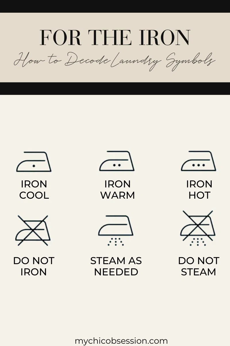 how to iron clothes symbols