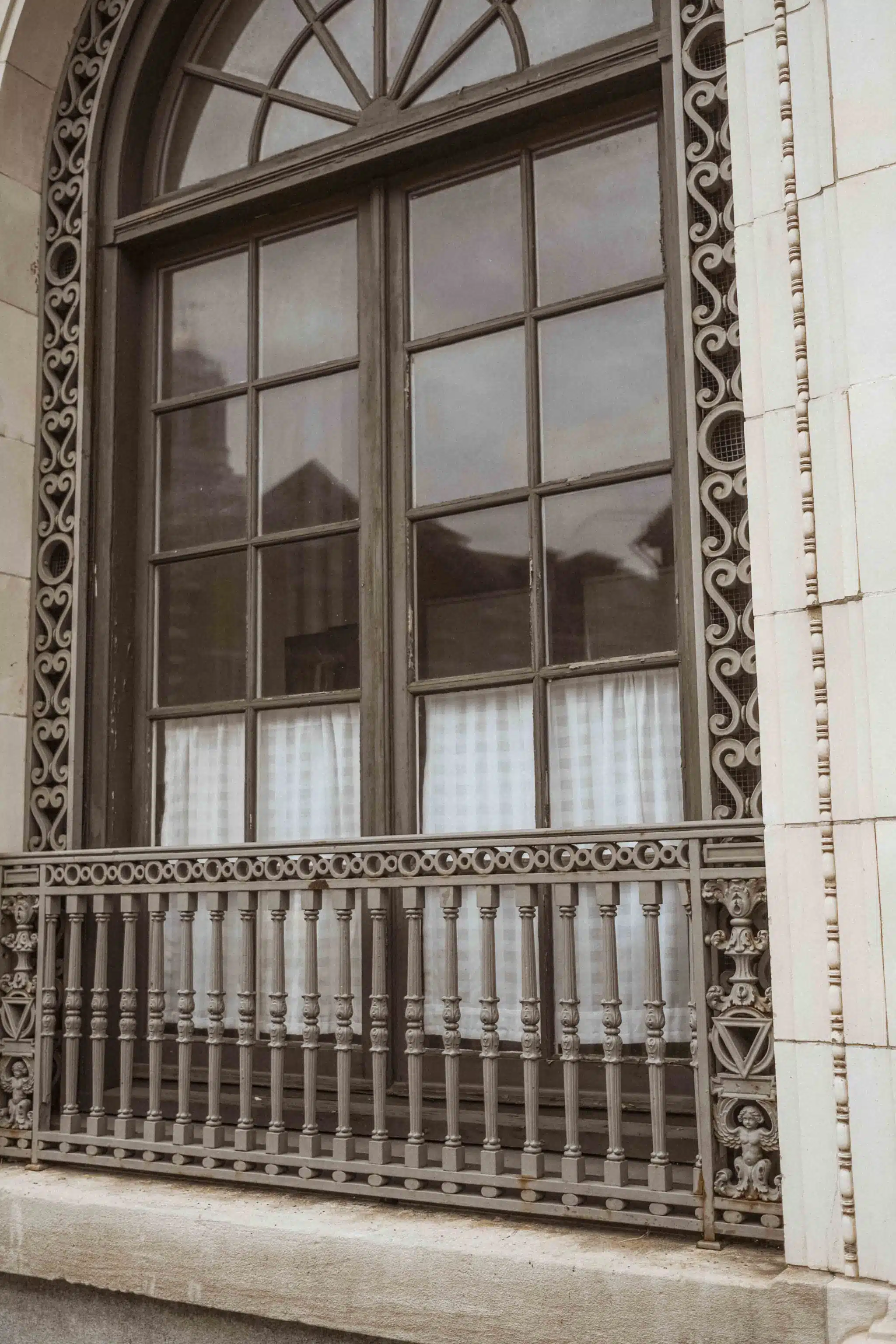 iron railing window