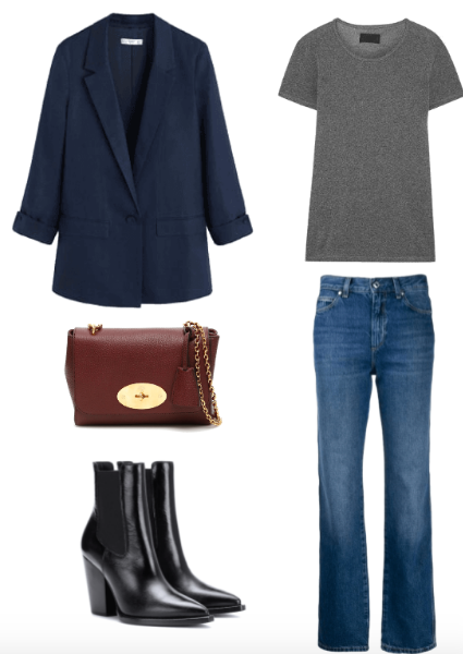 parisian style fall outfit combo