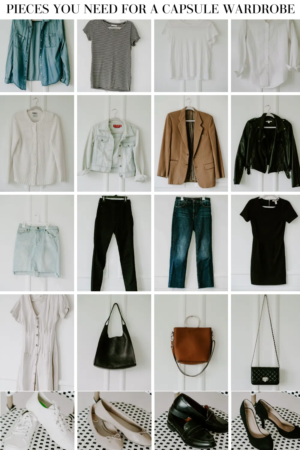 pieces for a capsule wardrobe