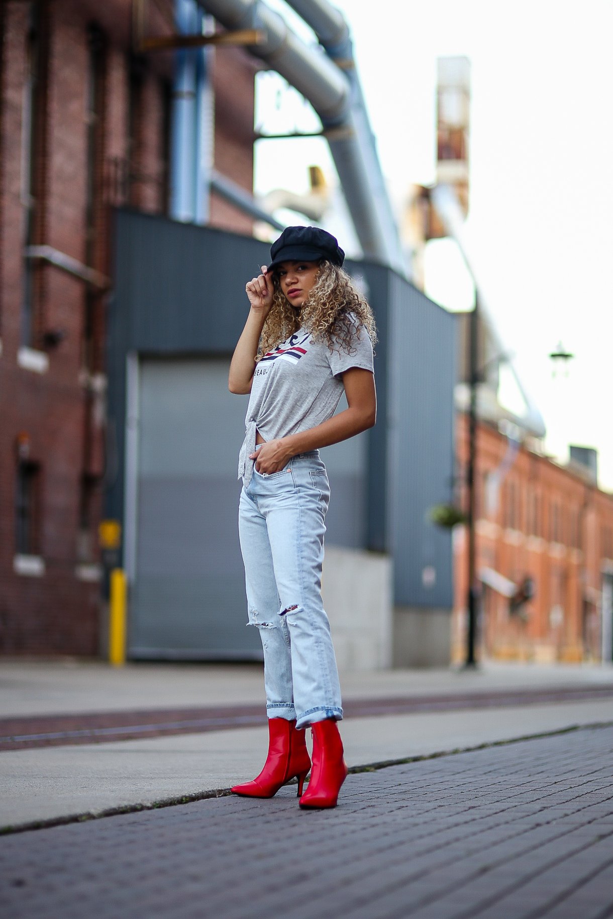 red boots outfit