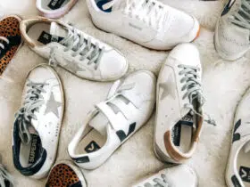 sneaker flat lay
