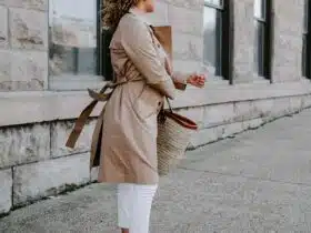 what to wear with a trench coat