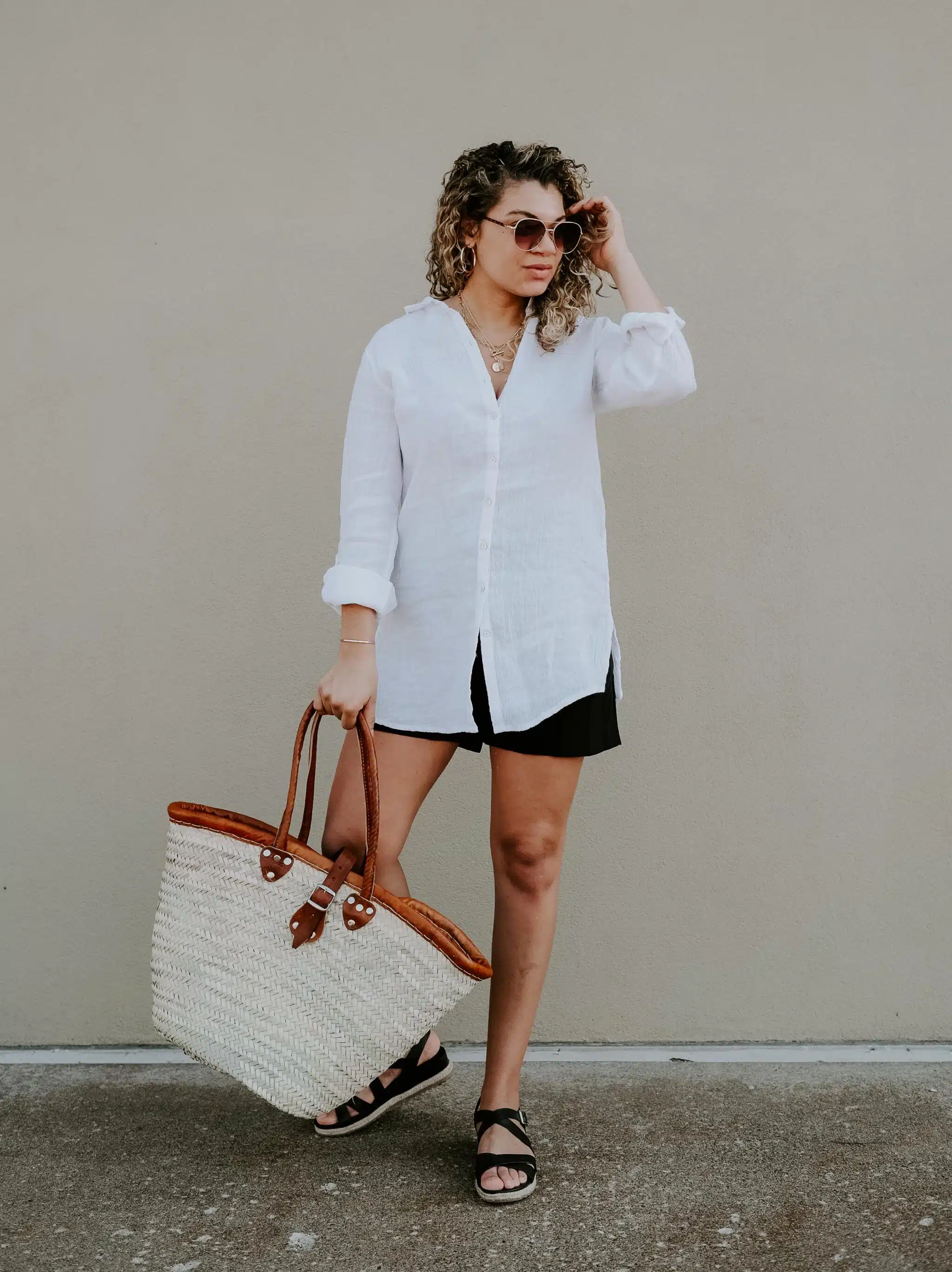 cute yet classic summer outfit