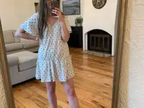 Madewell polka dot dress