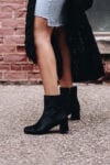 black ankle boots