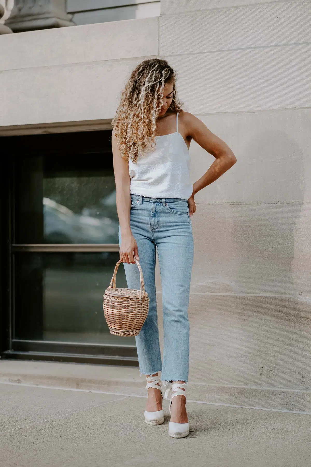 espadrille wedges outfit