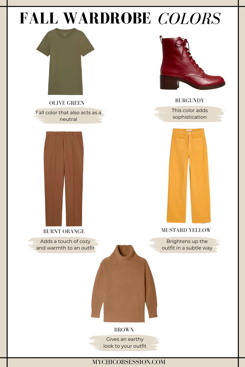 fall wardrobe colors