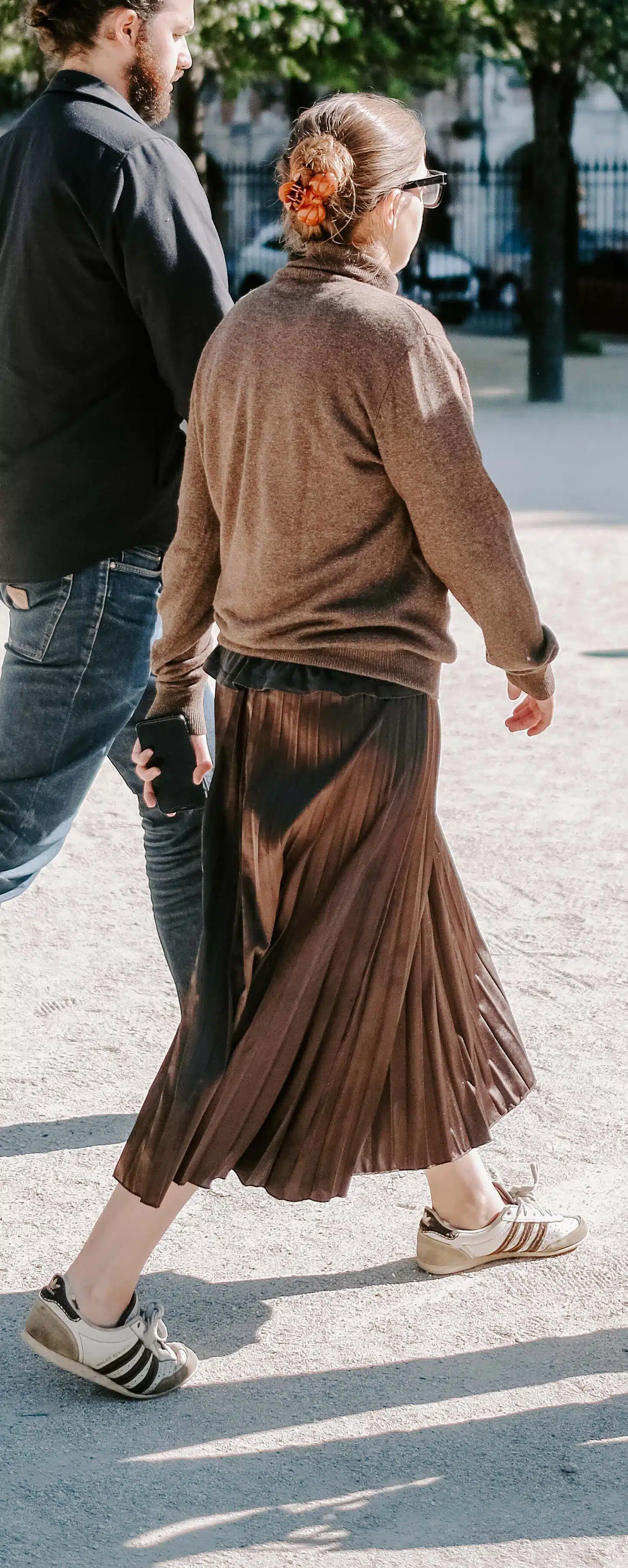 pleated skirt in paris