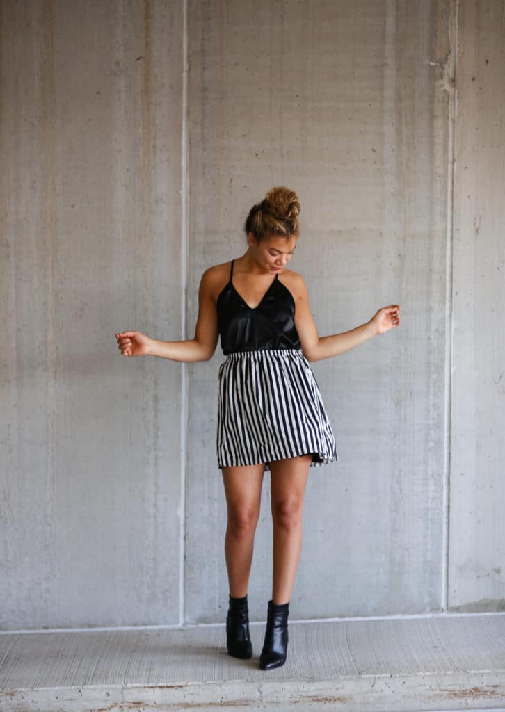 slip dress outfit