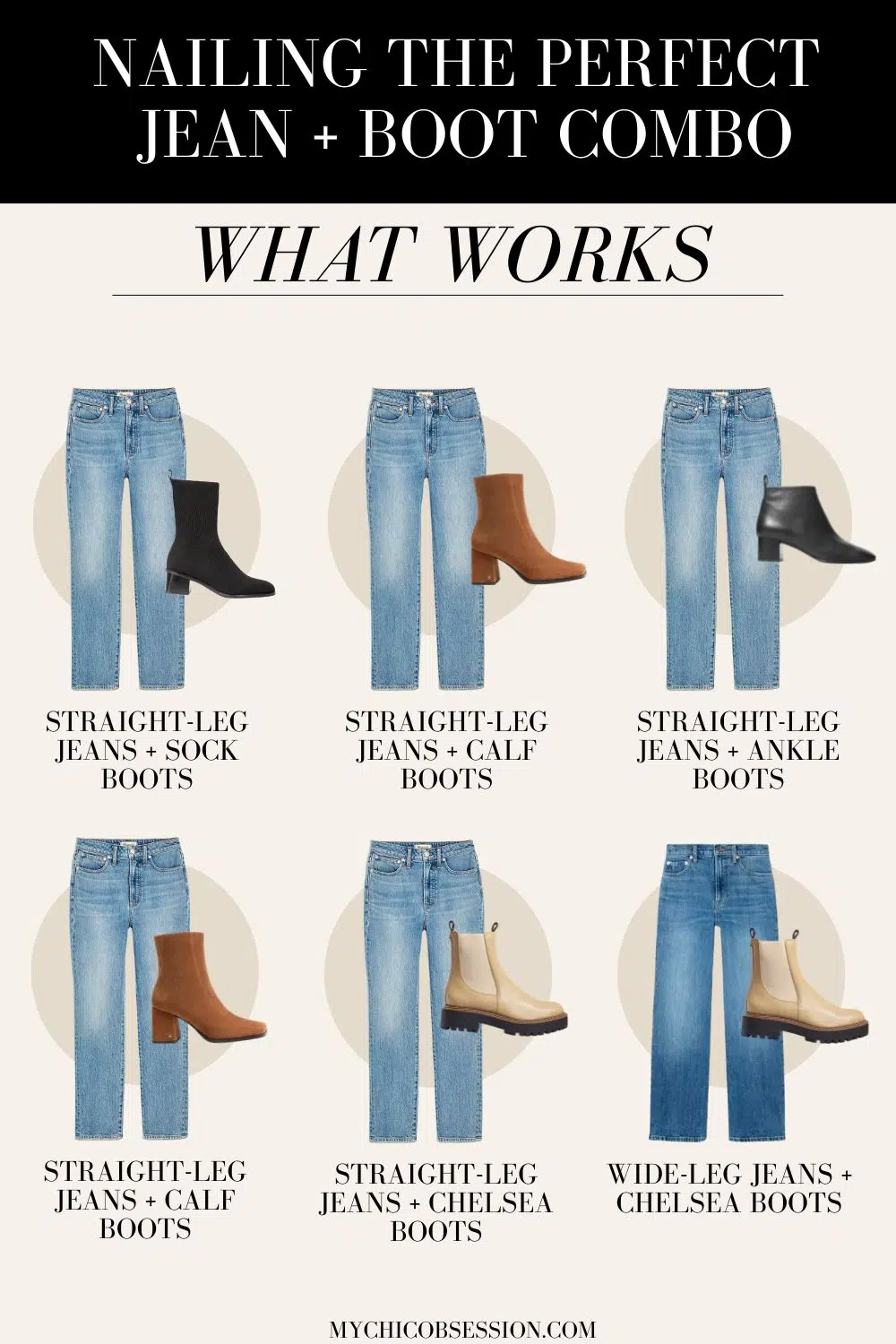 what jeans to wear with boots