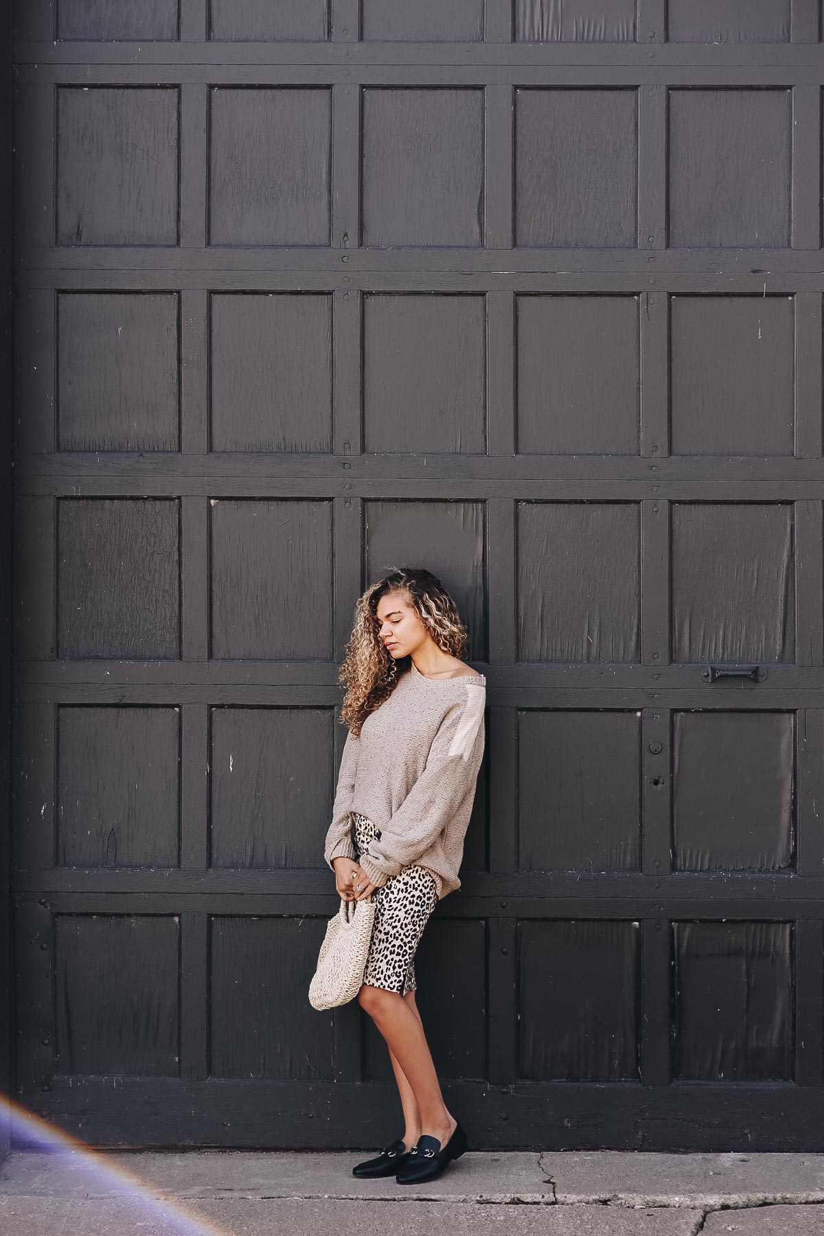 leopard print skirt