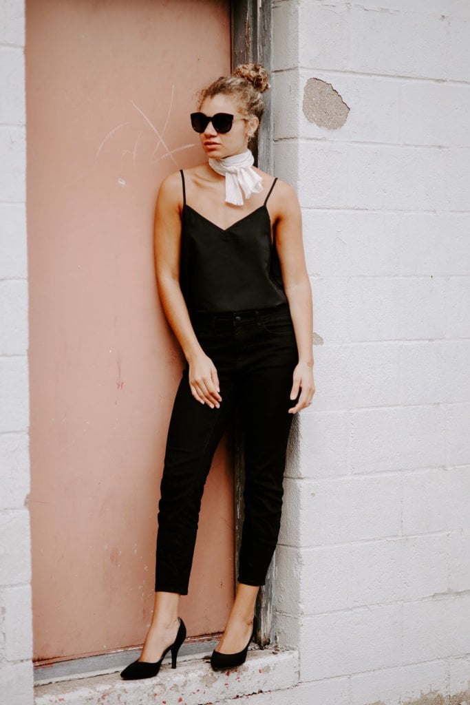 all black outfit for a post on the fashion rules you should break!