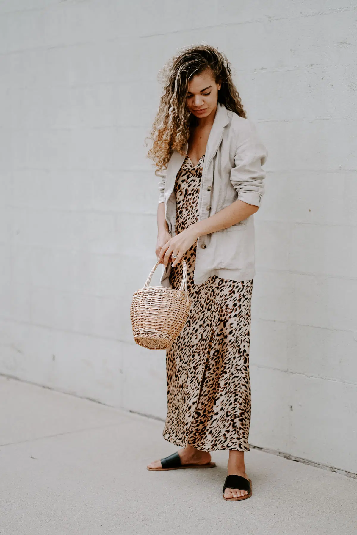 slip dress summer outfit